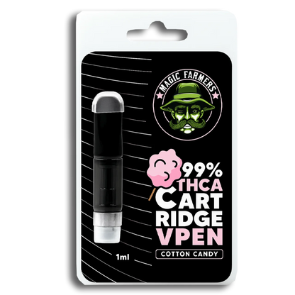 THCA vape Sverige – Cotton Candy cartridge 1ml från Magic Farmers, köp THCA vape