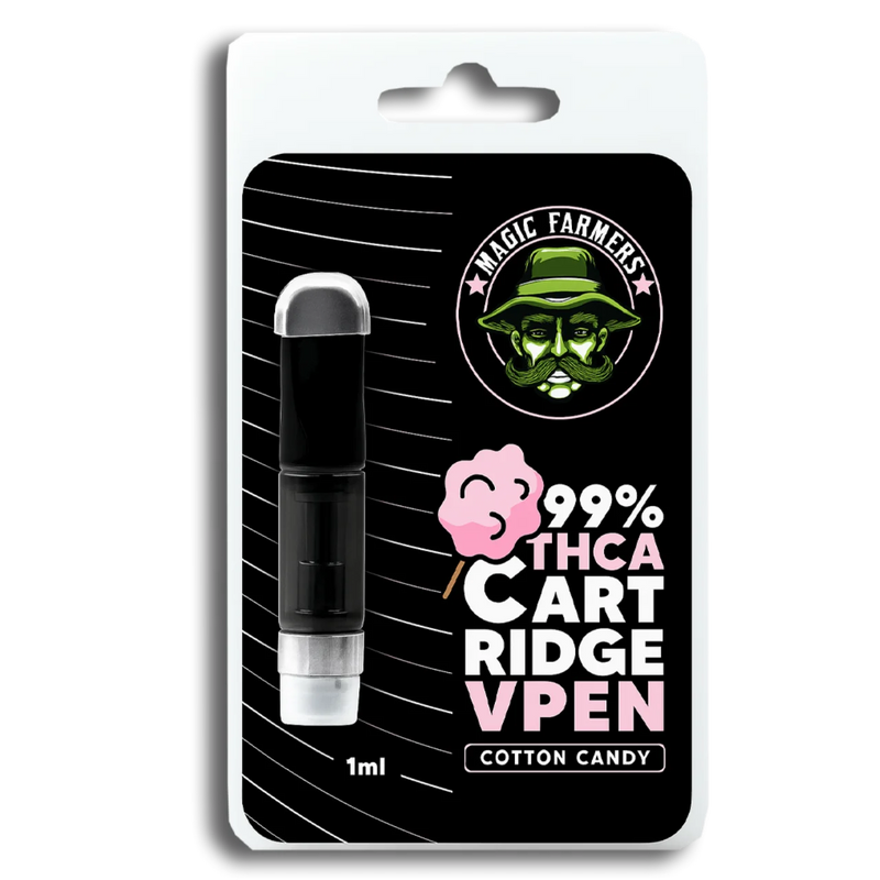THCA vape Sverige – Cotton Candy cartridge 1ml från Magic Farmers, köp THCA vape