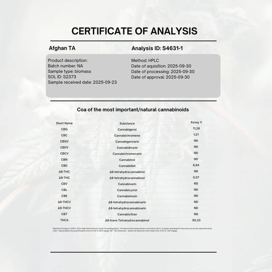 Köp THCA Hash afghan hash 50%