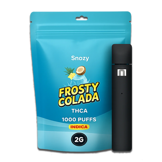 THCA vape Frosty Colada 2ml från Snozy – laglig THCA i Sverige, köp THCA vape online
