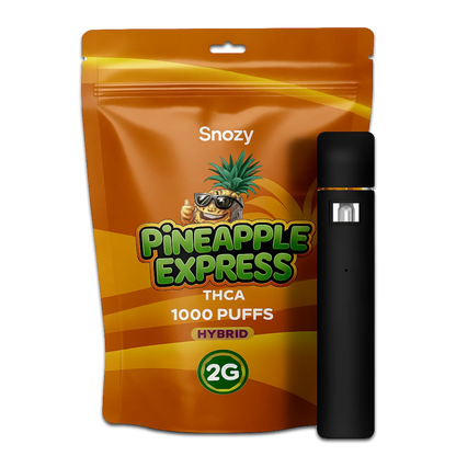 THCA vape Pineapple Express 2ml från Snozy – laglig THCA i Sverige, köp THCA vape online
