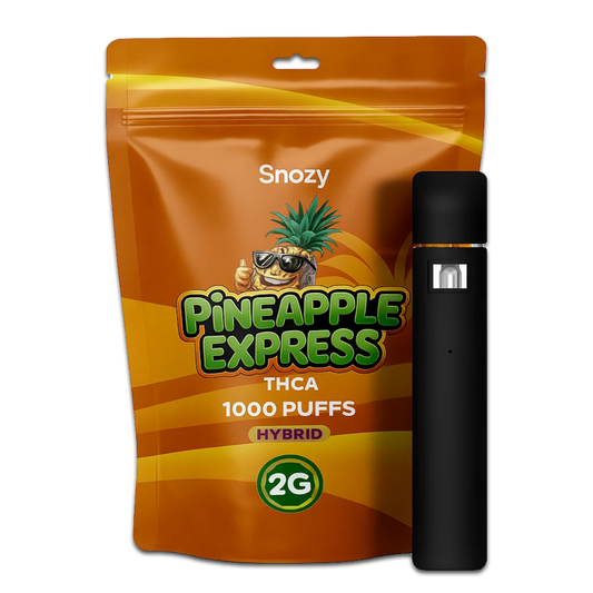 THCA vape Pineapple Express 2ml från Snozy – laglig THCA i Sverige, köp THCA vape online
