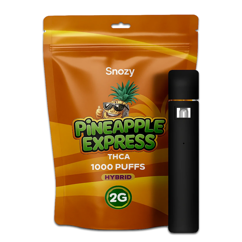 THCA vape Pineapple Express 2ml från Snozy – laglig THCA i Sverige, köp THCA vape online
