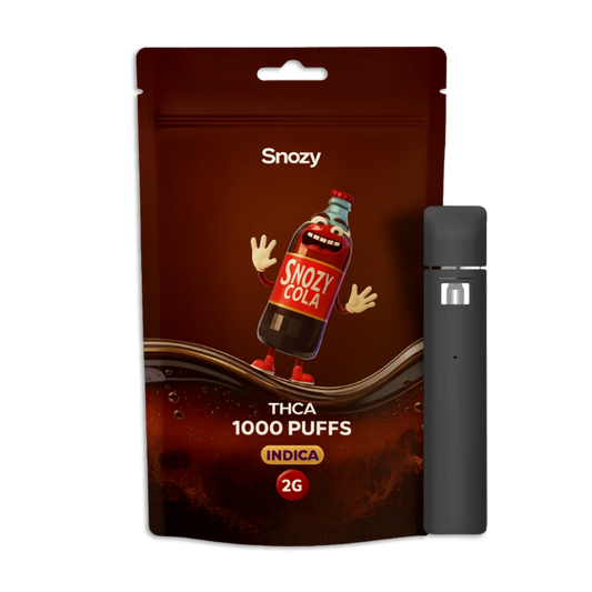 THCA vape Snozy Cola 2ml Indica – köp THCA vape i Sverige med 1000 puffs