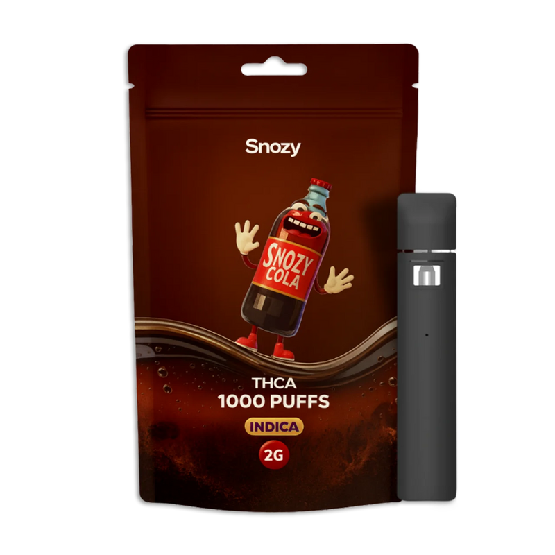 THCA vape Snozy Cola 2ml Indica – köp THCA vape i Sverige med 1000 puffs